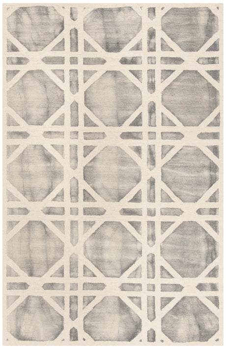 Safavieh Dip Dye 4'-0" x 6'-0" Rug in Ivory / Grey