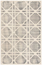 Safavieh Dip Dye 4'-0" x 6'-0" Rug in Ivory / Grey