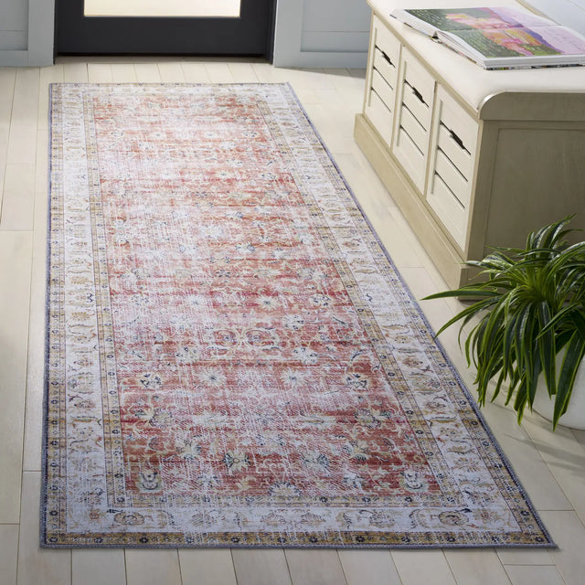 Safavieh Arizona 2'-6" x 8'-0" Rug in Rust / Beige