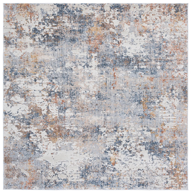Safavieh Scarlett 400 6'-7" x 6'-7" Rug in Blue / Ivory Rust