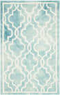 Safavieh Dip Dye 2'-0" x 3'-0" Rug in Turquoise / Ivory