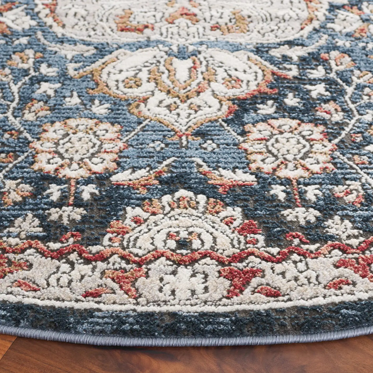 Safavieh Rosewood 6'-7" x 6'-7" Rug in Ivory / Blue