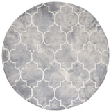 Safavieh Dip Dye 5'-0" x 5'-0" Rug in Grey / Ivory