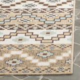 Safavieh Veranda 4'-0" x 5'-7" Rug in Creme / Brown