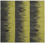 Safavieh Kilim 5'-0" x 5'-0" Rug in Green / Charcoal