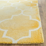 Safavieh Dip Dye 4'-0" x 6'-0" Rug in Gold / Ivory
