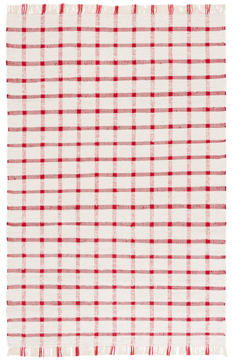 Safavieh Montauk 4'-0" x 6'-0" Rug in Ivory / Red
