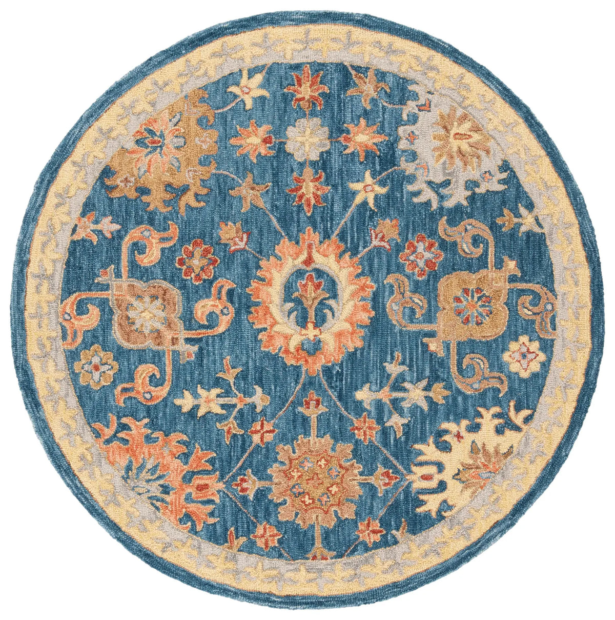Safavieh Blossom 6'-0" x 6'-0" Rug in Navy / Brown