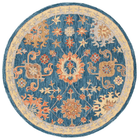 Safavieh Blossom 6'-0" x 6'-0" Rug in Navy / Brown