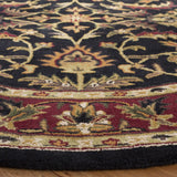 Safavieh Heritage 6'-0" x 6'-0" Rug in Black / Red