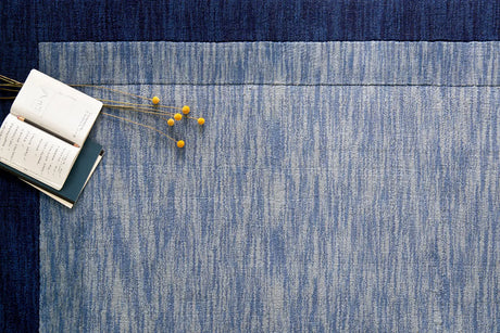 Loloi Hamilton Hm-01 Navy Rug - styled aerial 1