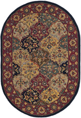 Safavieh Heritage 4'-6" x 6'-6" Rug in Multi / Navy