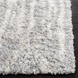 Safavieh Berber Shag 4'-5" x 6'-5" Rug in Grey / Ivory