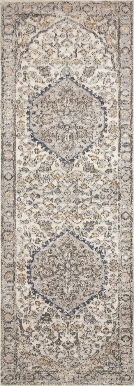 Loloi Teagan Tea-01 Natural/Lt. Grey Rugs - runner flat