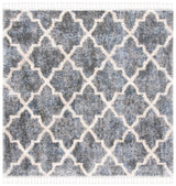 Safavieh Berber Fringe Shag 6'-7" x 6'-7" Rug in Grey / Cream