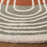 Safavieh Rodeo Drive 6'-0" x 6'-0" Rug in Grey / Rust