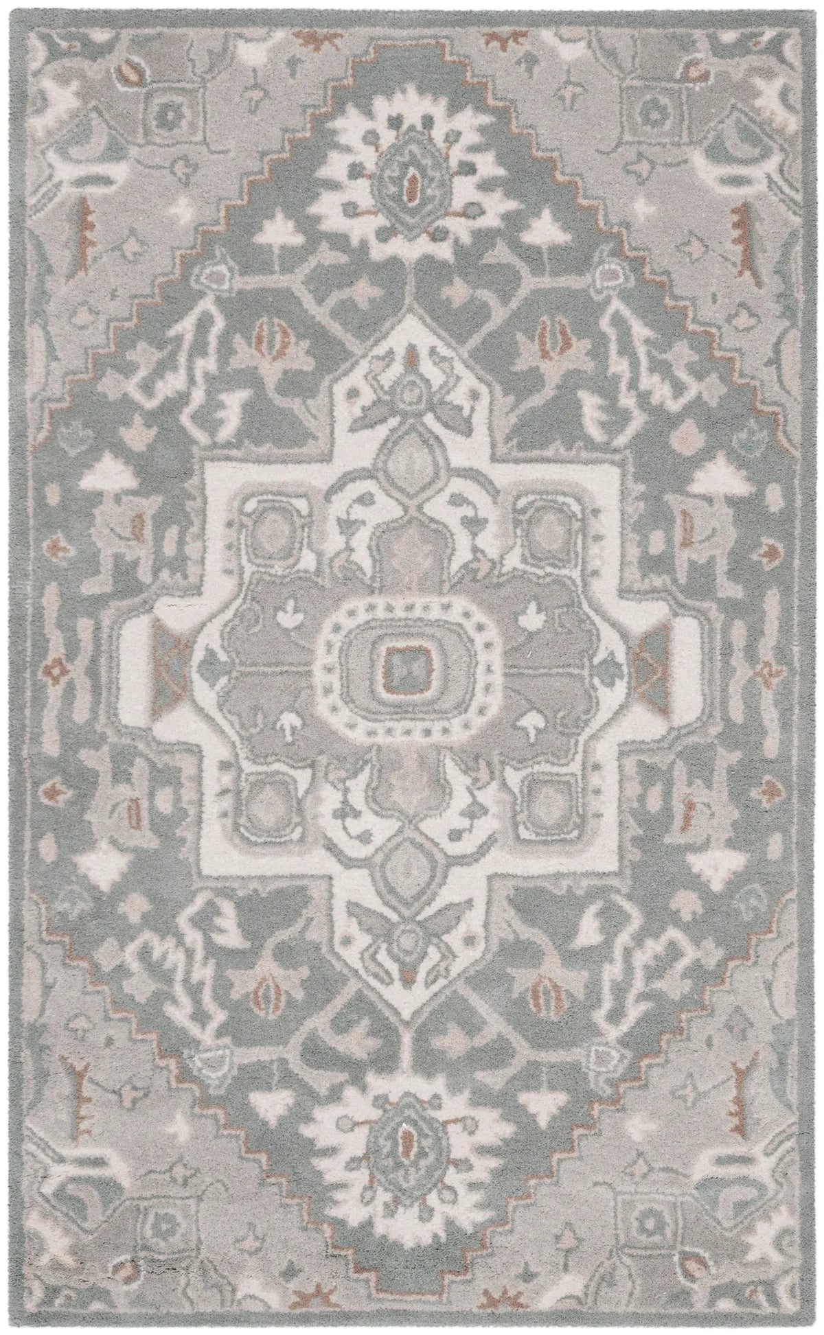 Safavieh Heritage 3'-0" x 5'-0" Rug in Blue / Ivory