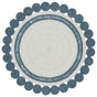 Safavieh Braided 5'-0" x 5'-0" Rug in Blue / Sage