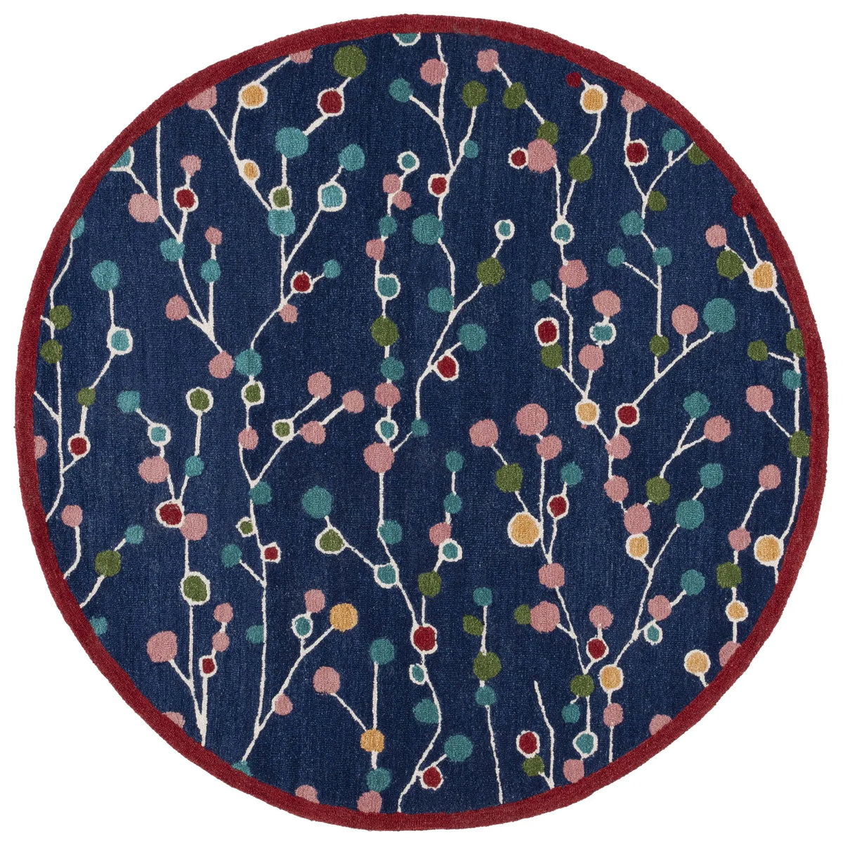 Safavieh Jardin 6'-0" x 6'-0" Rug in Blue / Pink