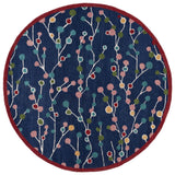 Safavieh Jardin 6'-0" x 6'-0" Rug in Blue / Pink