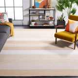 Safavieh Striped Kilim 6'-0" x 9'-0" Rug in Ivory / Gold