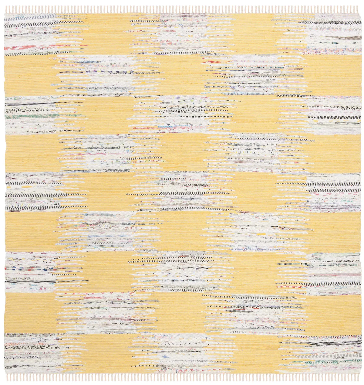 Safavieh Montauk 6'-0" x 6'-0" Rug in Yellow / Multi