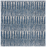 Safavieh Galaxy 5'-3" x 5'-3" Rug in Navy / Light Grey