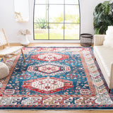 Safavieh Kashan 8'-0" x 10'-0" Rug in Blue / Ivory