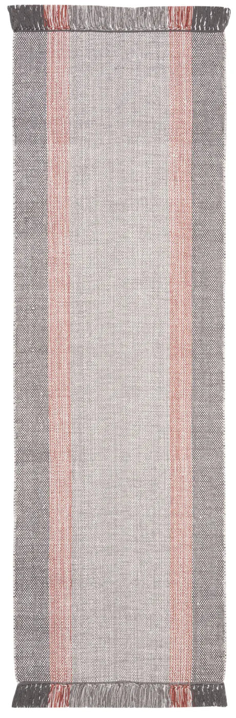 Safavieh Montauk 2'-3" x 7'-0" Rug in Terracotta / Grey
