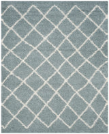 Safavieh Sgd-Dallas Shag 10'-0" x 14'-0" Rug in Seafoam / Ivory