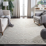 Safavieh Micro-Loop 10'-0" x 14'-0" Rug in Light Grey / Ivory
