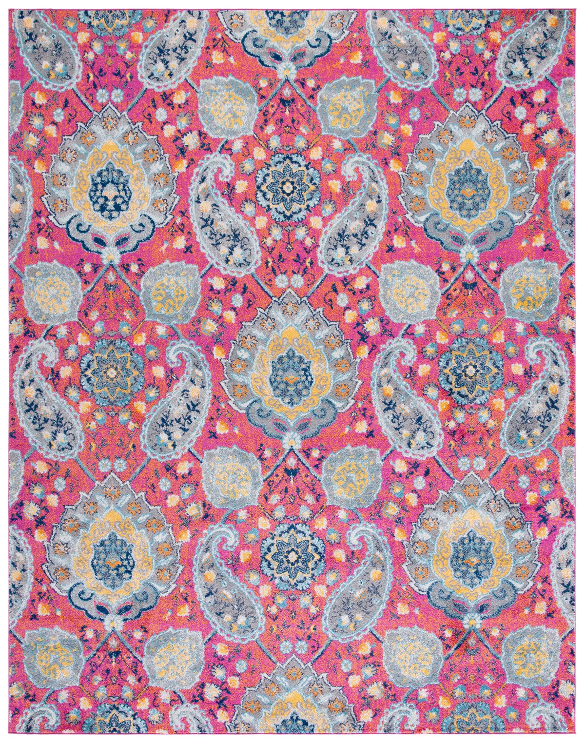 Safavieh Madison 10'-0" x 14'-0" Rug in Fuchsia / Gold