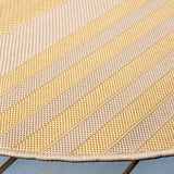 Safavieh Courtyard 6'-7" x 6'-7" Rug in Gold / Beige