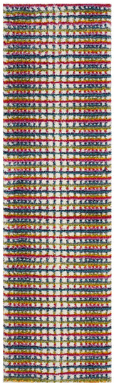 Safavieh Fiesta Shag 2'-3" x 8'-0" Rug in Cream / Multi