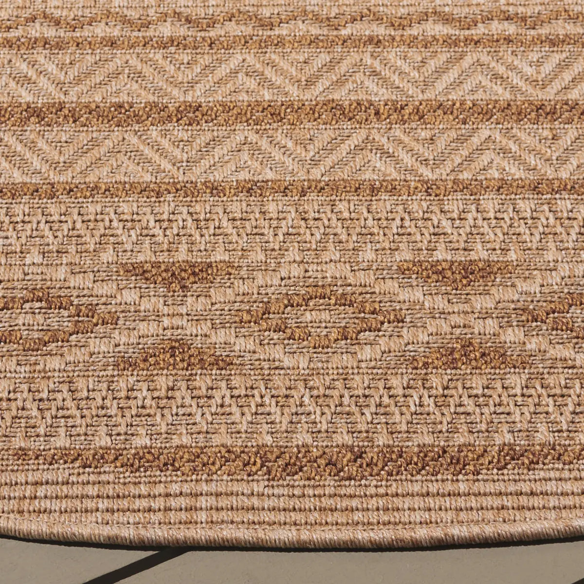 Safavieh Sisal All-Weather 6'-7" x 6'-7" Rug in Natural / Brown
