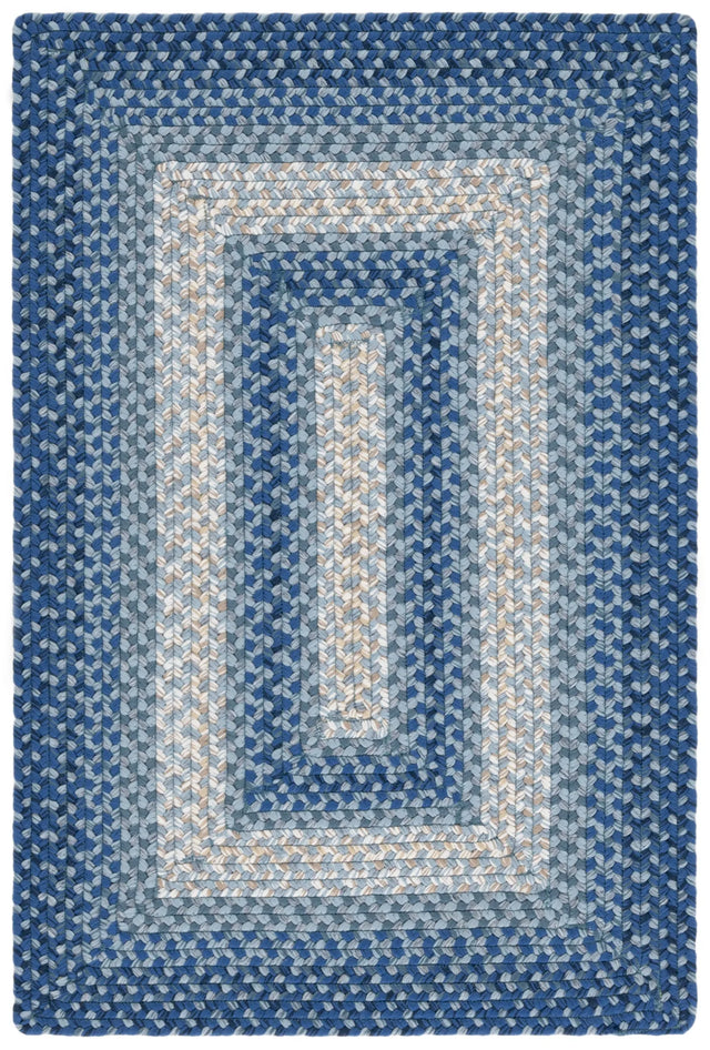 Safavieh Braided 2'-0" x 3'-0" Rug in Navy / Grey
