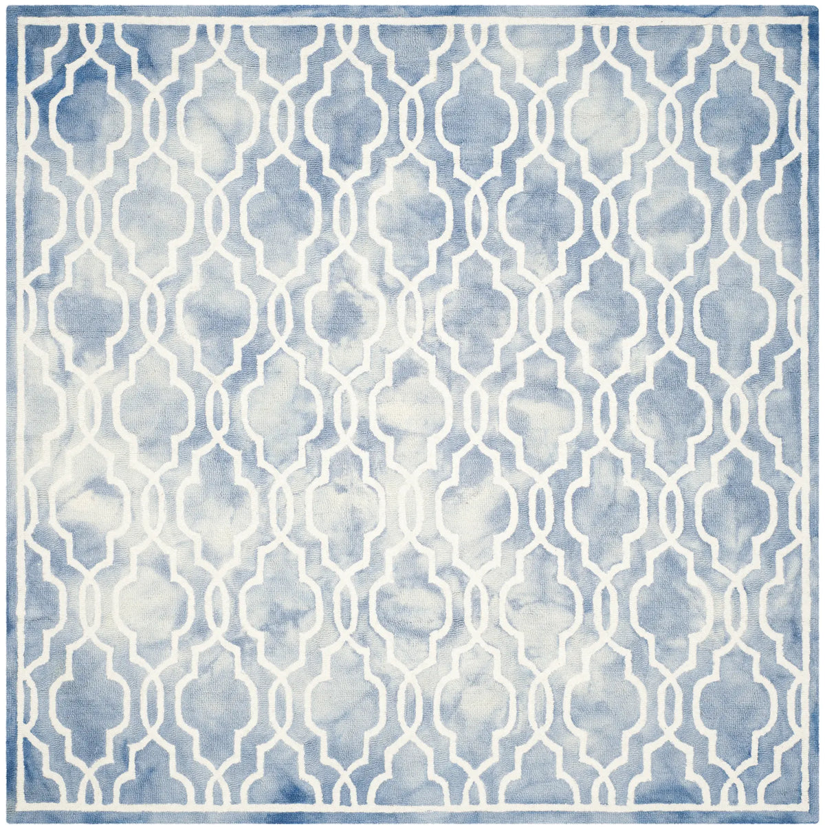 Safavieh Dip Dye 7'-0" x 7'-0" Rug in Blue / Ivory