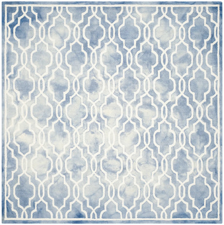 Safavieh Dip Dye 7'-0" x 7'-0" Rug in Blue / Ivory