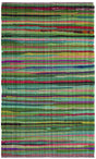 Safavieh Rag Rug 2'-0" x 3'-0" Rug in Green / Multi