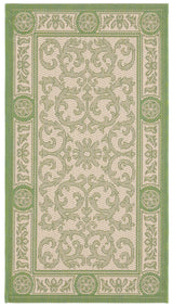 Safavieh Courtyard 2'-0" x 3'-7" Rug in Natural / Olive