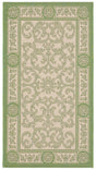 Safavieh Courtyard 2'-0" x 3'-7" Rug in Natural / Olive
