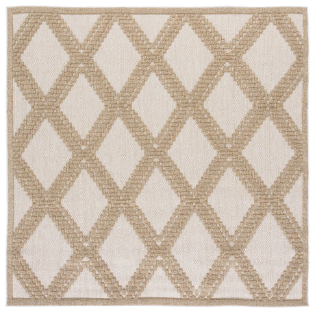 Safavieh Martha Stewart Global 6'-7" x 6'-7" Rug in Beige / Brown