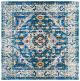 Safavieh Madison 6'-7" x 6'-7" Rug in Dark Blue / Light Blue
