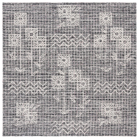 Safavieh Metro 6'-0" x 6'-0" Rug in Black / Ivory