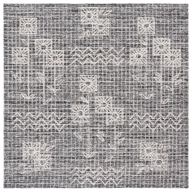Safavieh Metro 6'-0" x 6'-0" Rug in Black / Ivory