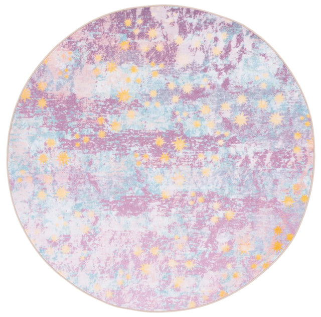 Safavieh Kids Playhouse 200 5'-0" x 5'-0" Rug in Purple / Light Blue