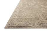 Loloi Mabel MBL-01 Traditional Hand Tufted Pebble, Mist Rug - rug corner