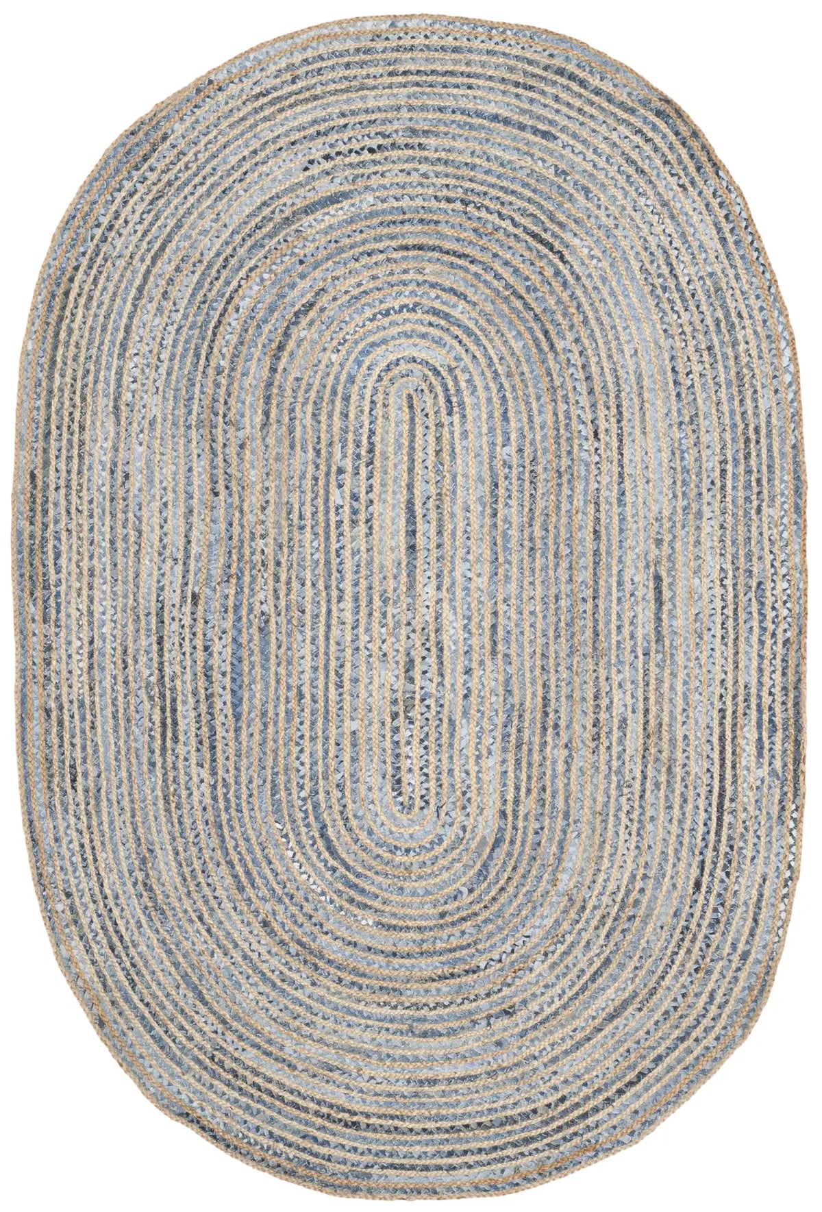 Safavieh Cape Cod 6'-0" x 9'-0" Rug in Natural / Blue