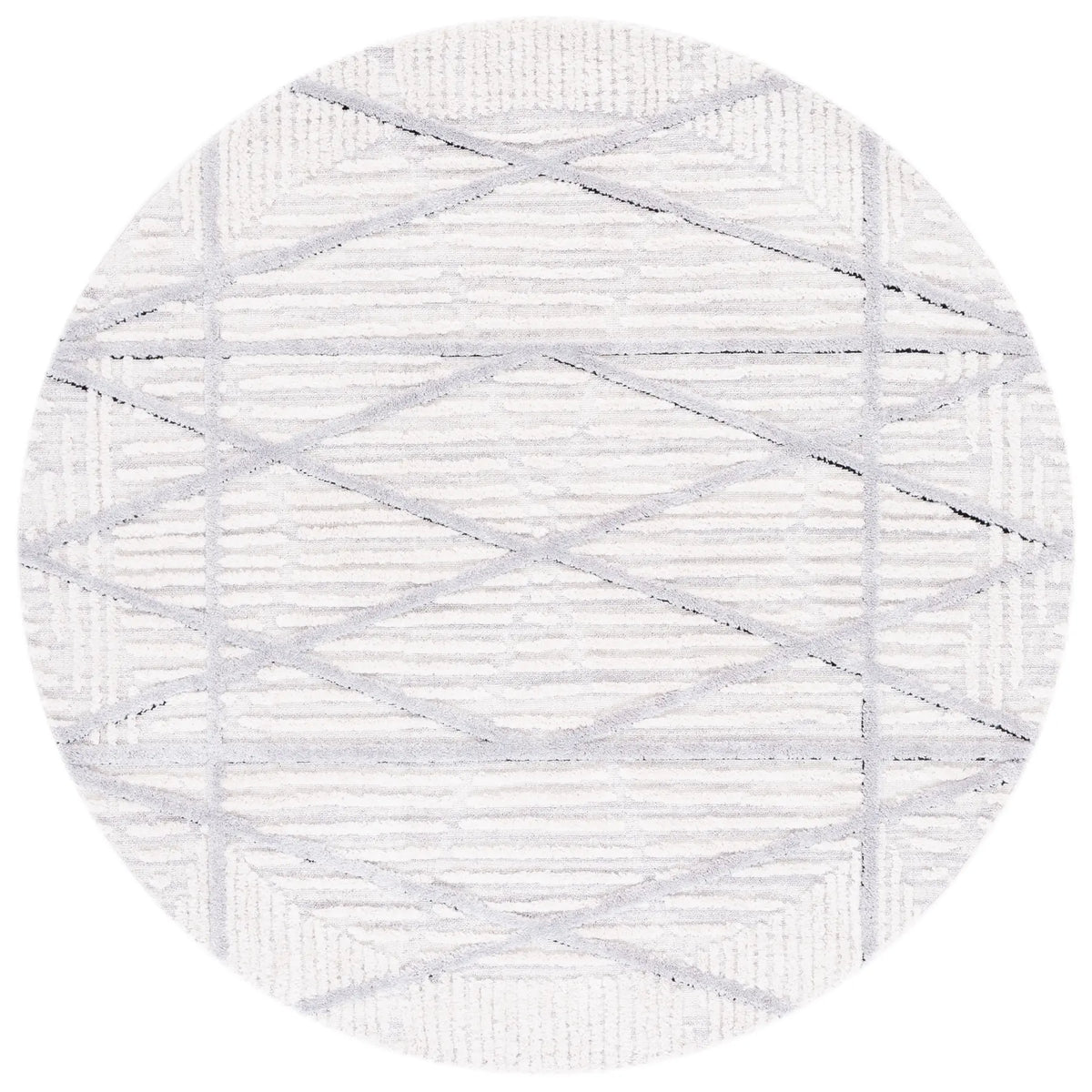 Safavieh Marrakesh 6'-7" x 6'-7" Rug in Beige / Grey