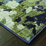 Oriental Weavers Sphinx Evolution 8029A Navy/Green Rugs - corner detail